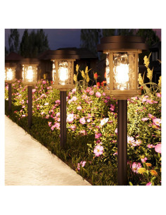 Luces Solares de Camino XMCOSY+ - Paquete de 6, 20 LM LED