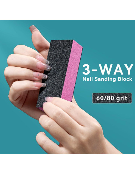 Kit de Cuidado de Uñas TsMADDTs 13 Piezas Rosa