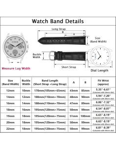 Correa de Reloj de Cuero EACHE Diseño Croco 12mm Púrpura 2
