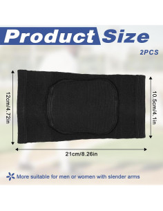 Almohadillas para Codos Exclaith - Soporte Ergonómico Negro 2