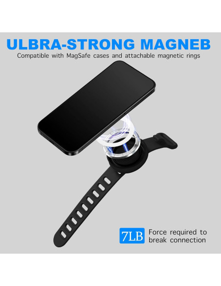 Soporte Universal para Teléfono de Carrito Longomat Negro