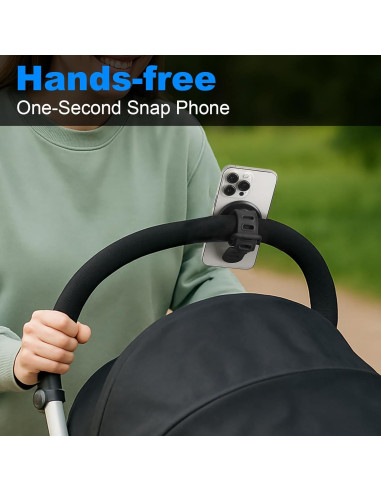 Soporte Universal para Teléfono de Carrito Longomat Negro