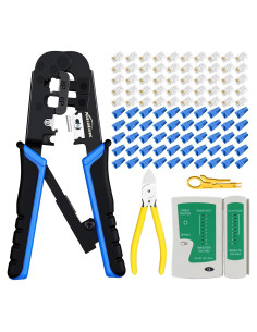 Kit de Crimpado RJ45 NataLink con 50 Conectores Cat 5E