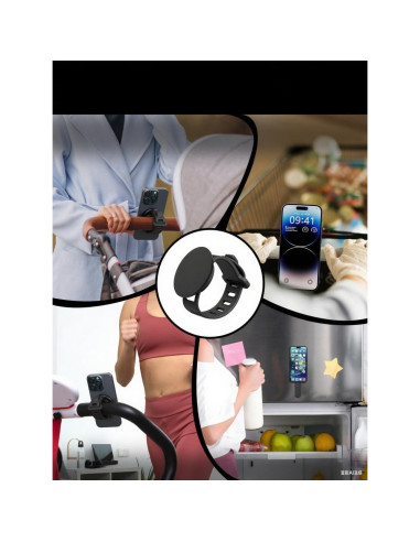 Soporte Universal para Teléfono de Carrito Longomat Negro