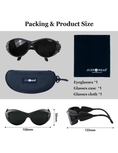 Gafas de Luz Roja JILERWEAR para Protección Ocular