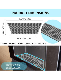 Bandejas de Goteo para Refrigeradores LG 22x18.5 cm 2