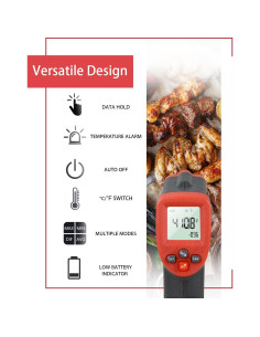 Termómetro Infrarrojo Wintact WT550 Digital Sin Contacto -50C a 550C 2