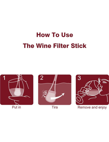 Purificador de Vino WEESIGEI - Filtros para Histaminas y Sulfitos (8 unidades)