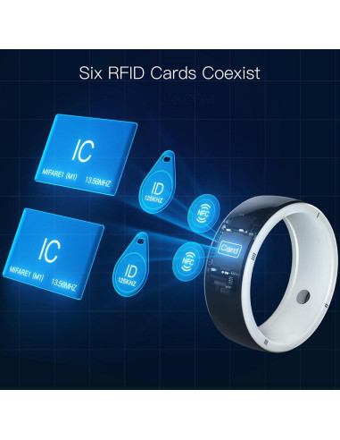 Anillo Inteligente JAKCOM R5 128GB NFC y 2 Tarjetas RFID