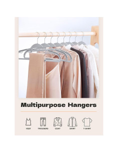 Perchas de Plástico Antideslizantes HOUSE DAY Paquete de 100 2