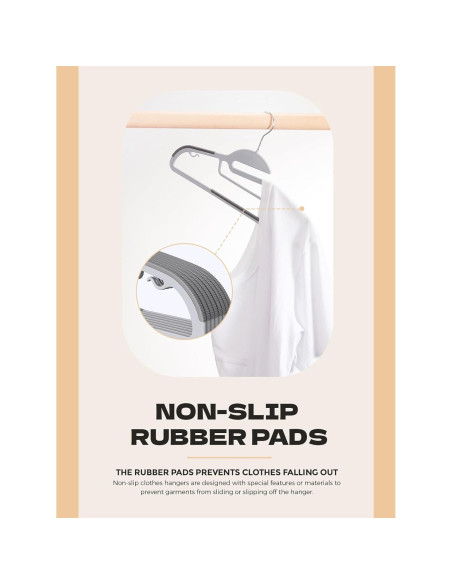 Perchas de Plástico Antideslizantes HOUSE DAY Paquete de 100