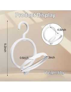 Soportes de Peluca Plegables 5Pcs XIIMENALU - Blanco 2