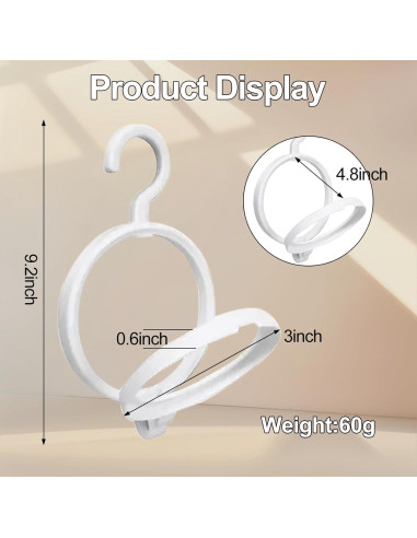 Soportes de Peluca Plegables 5Pcs XIIMENALU - Blanco