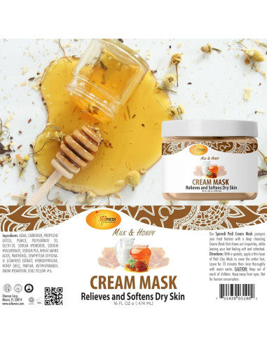 Crema y Mascarilla SPA REDI para Cuerpo y Pies 453.6 g