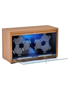 Winder Automático de Reloj Newymaking 6 Slots Madera LED USB