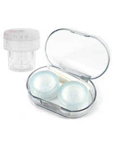 Estuche para Lentes de Contacto Lolocor Azul con Limpiador y Kit