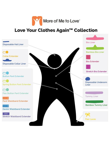 Extensor de Cintura Elástica para Embarazo NJ - 4-Pack