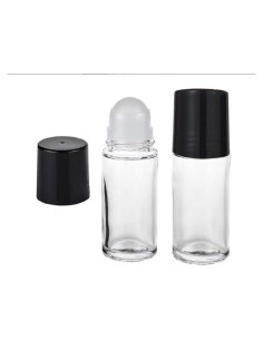 Set de 2 Botellas Roller de Vidrio 30ml Galepromot Negras