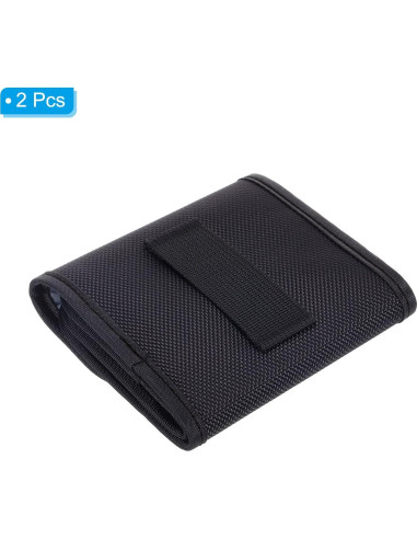 Funda de Filtro de Lente PATIKIL 3 Bolsillos 82mm Negra