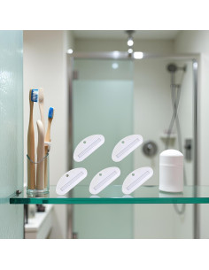 5 Exprimidores de Pasta de Dientes Plástico Blanco Czhotg 2