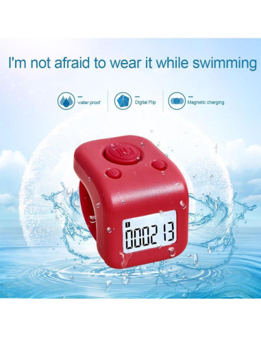 Contador de mano digital impermeable Genérico 2024 - 6 dígitos
