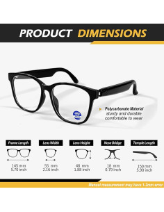 Gafas Bluetooth Giinova Inteligentes Unisex con Altavoz 2