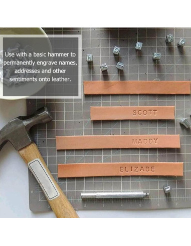 Juego de Sellos de Letras y Números YUENTOEN 36 Piezas 6mm