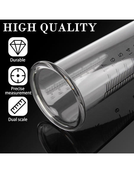 Paquete de 2 Medidores de Lluvia de Vidrio Neowah 20.96cm