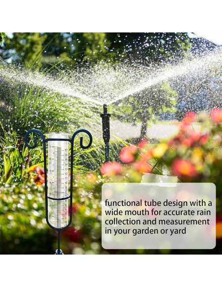 Paquete de 2 Medidores de Lluvia de Vidrio Neowah 20.96cm