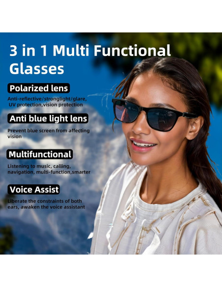 Gafas Inteligentes HJX GS05 Unisex Bluetooth UV400 Polarizadas