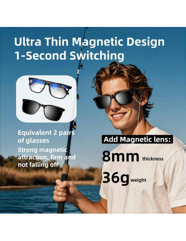 Gafas Inteligentes HJX GS05 Unisex Bluetooth UV400 Polarizadas