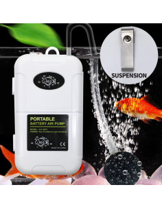 Bomba de Aire Portátil HUIXHAO A11-2015 22.7L Acuario 2