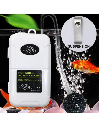 Bomba de Aire Portátil HUIXHAO A11-2015 22.7L Acuario