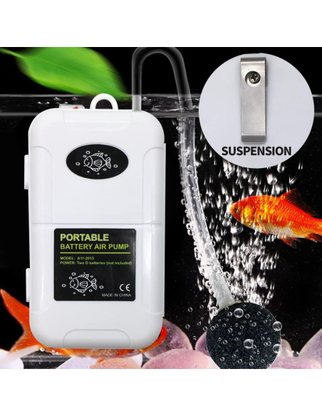 Bomba de Aire Portátil HUIXHAO A11-2015 22.7L Acuario