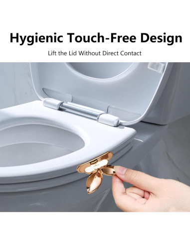 Elevador de Asiento de Inodoro YAFIYGI 6 Piezas Autoadhesivas