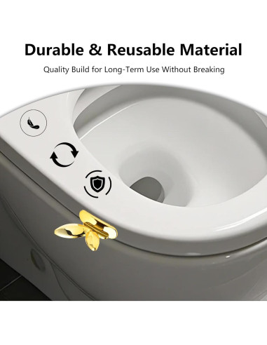 Elevador de Asiento de Inodoro YAFIYGI 6 Piezas Autoadhesivas