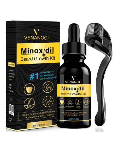 Kit Crecimiento Barba y Cabello Venanoci 60 ml - 5% Minoxidil