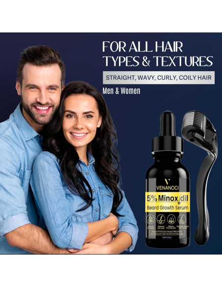 Kit Crecimiento Barba y Cabello Venanoci 60 ml - 5% Minoxidil
