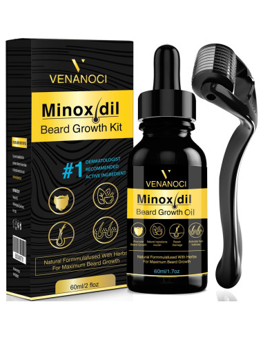Kit Crecimiento Barba y Cabello Venanoci 60 ml - 5% Minoxidil