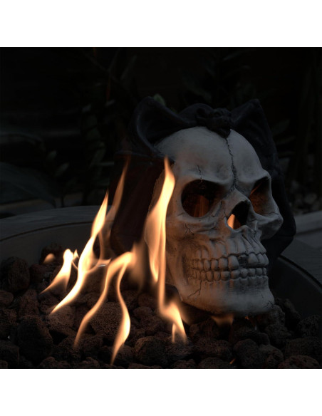 Tronco de Gas Calavera Demoníaca Senfeii para Fogata 20.57x20.07cm