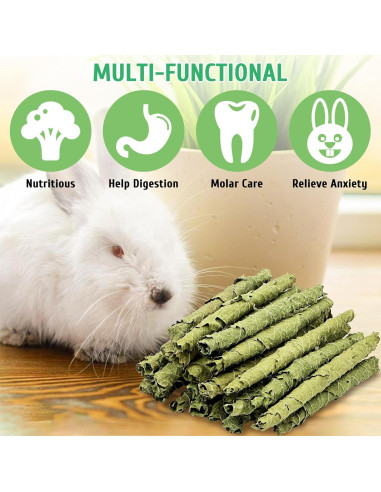 Snacks Masticables Fhiny para Conejos 50g Hoja de Morera