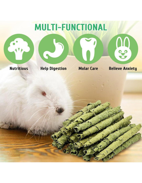 Snacks Masticables Fhiny para Conejos 50g Hoja de Morera