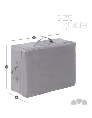 Funda de Transporte Milliard para Colchón Plegable Azul 61x48x23 cm