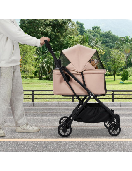 Carrito Plegable para Mascotas EltraWors Caqui 22 kg