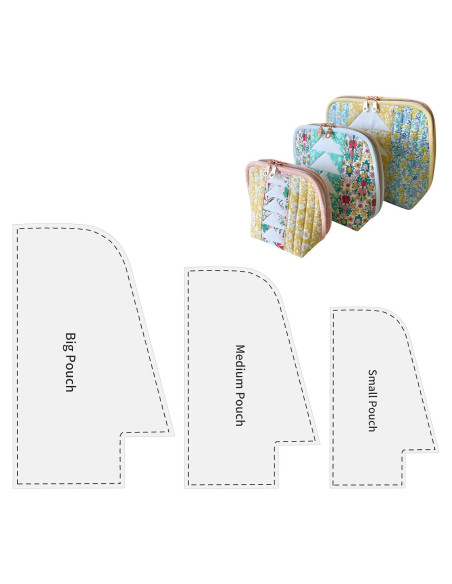 Conjunto de 3 Plantillas de Patrones de Bolsos TXIN - 3 Tamaños