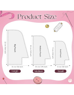 Conjunto de 3 Plantillas de Patrones de Bolsos TXIN - 3 Tamaños 2