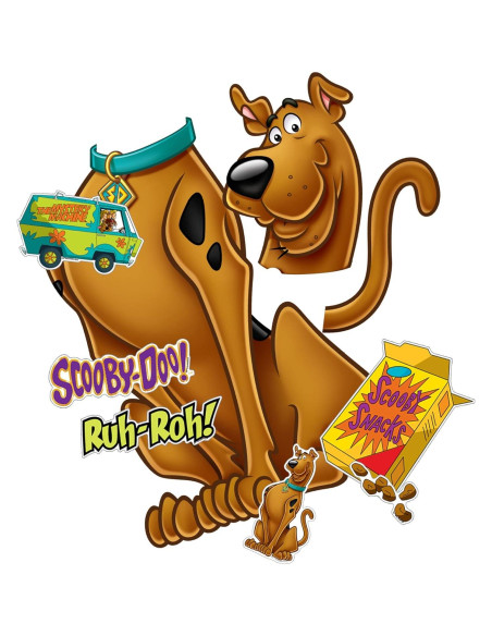 Set de Stickers de Pared Scooby-Doo - Vinilo Reutilizable