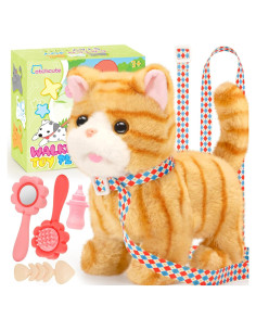 Gato de Peluche Interactivo CatchCute 20 cm Amarillo