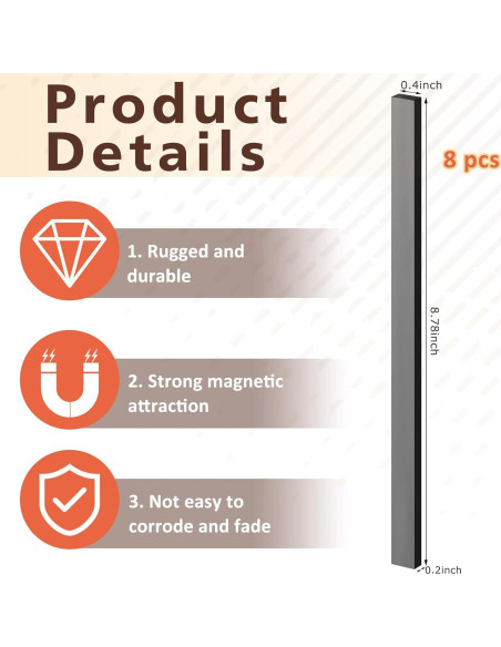 Conjunto de 8 Imanes para Tejer Flutesan - Tamaño Grande