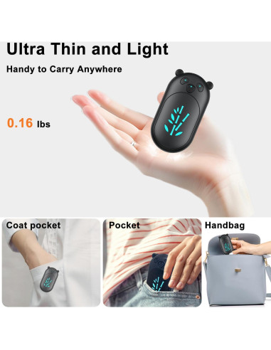 Calentadores de Manos Recargables BOANKODU AOY-716, 6000mAh